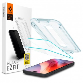 Apsauginis stiklas "Spigen Glas.TR ”EZ Fit” (2-vnt) su montavymo rėmeliu telefonui Apple iPhone 16 Pro 