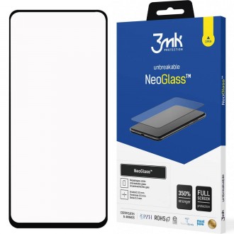 LCD apsauginis stikliukas juodais krašteliais "3MK Neo Glass" telefonui Samsung A22 5G