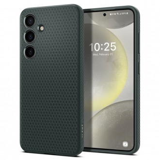 Žalias originalios tekstūros dėklas "Spigen Liquid Air" telefonui Samsung Galaxy S24 