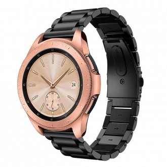 Juoda apyrankė "Tech-Protect Stainless" laikrodžiui Samsung Watch 3 (45MM)