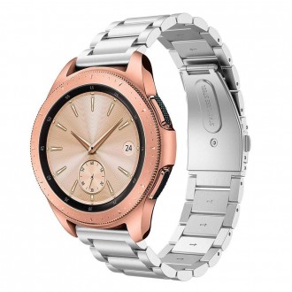 Sidabro spalvos apyrankė Tech-Protect "Stainless" laikrodžiui Samsung Watch 3 (45MM)