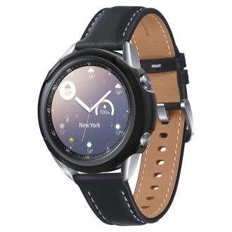 Juodas dėklas laikrodžiui Samsung Galaxy Watch 3 (41MM) "Spigen liquid air"