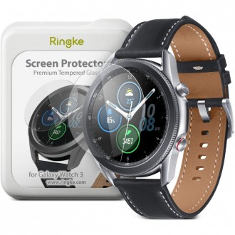 Skaidrus apsauginis stikliukas Samsung Galaxy Watch 3 (45MM) laikrožiui "RINGKE ID-4PACK"