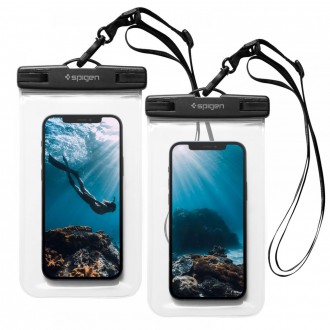 Universalus, vandeniui atsparus dėklas x 2 "SPIGEN A601 UNIVERSAL WATERPROOF"