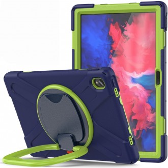 Spalvingas dėklas "Tech-Protect X-Armor" planšetei Lenovo TAB P11 / P11+ PLUS 11.0 TB-J606 / J616 / J607Z Navy/Lime