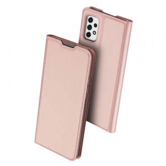 Rožinis-auksinis atverčiamas dėklas Dux Ducis "Skin Pro" telefonui Samsung Galaxy A53 5G