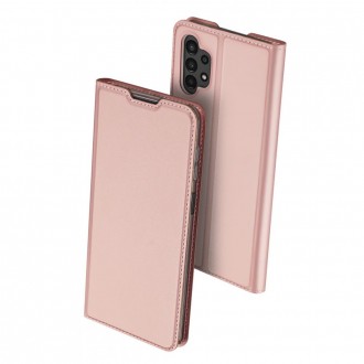 Rožinis-Auksinis atverčiamas dėklas Dux Ducis Skin Pro telefonui Samsung A12 / M12