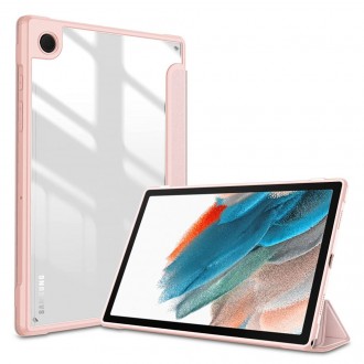 Rožinis/Skaidrus atverčiamas dėklas "Tech-Protect Smartcase Hybrid" skirtas Galaxy TAB A8 10.5 X200 / X205
