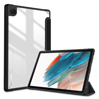 Juodas/Skaidrus atverčiamas dėklas "Tech-Protect Smartcase Hybrid" skirtas Galaxy TAB A8 10.5 X200 / X205