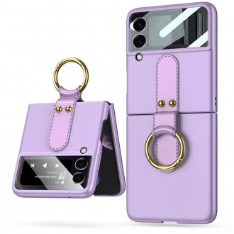 Violetinis dėklas "Tech-Protect Icon Ring" telefonui Galaxy Z Flip 4 