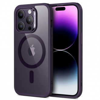 Skaidrus dėklas purpuriniais kraštais "Esr Ch Halolock Magsafe" telefonui iPhone 14 Pro Max