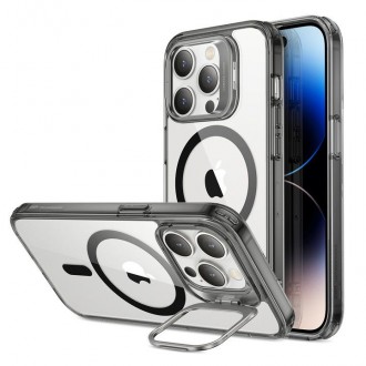 Skaidrus su pilkomis detalėmis dėklas/stovas "Esr Classic Kickstand Halolock Magsafe" telefonui iPhone 14 Pro Max