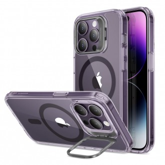Skaidrus su purpurinėmis detalėmis dėklas/stovas "Esr Classic Kickstand Halolock Magsafe" telefonui iPhone 14 Pro Max