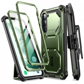 Žalias itin tvirtas dviejų dalių dėklas "Supcase IBLSN Armorbox 2-Set" telefonui Galaxy S23