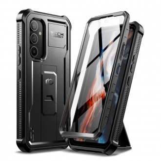 Juodas dviejų dalių dėklas "Tech-Protect Kevlar Pro" telefonui Samsung Galaxy A54 5G