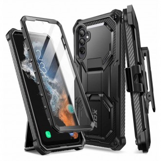Juodas itin tvirtas dviejų dalių dėklas "Supcase IBLSN Armorbox" telefonui Galaxy A54 5G