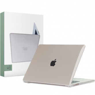 Skaidrus matinis dėklas "Tech-Protect Smartshell" nešiojamam kompiuteriui Macbook Air 15 2023  