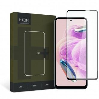 Apsauginis grūdintas stiklas juodais krašteliais Hofi Glass Pro+ telefonui Xiaomi Redmi Note 12S
