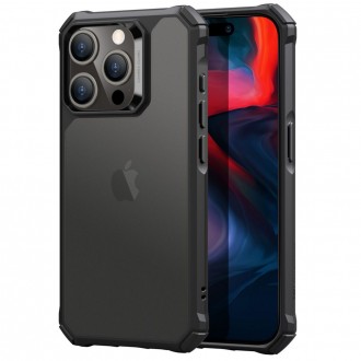 Matinis juodas dėklas tvirtais kraštais "Esr Air Armor" telefonui iPhone 15 Pro