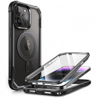 Dvipusis juodas apsauginis dėklas "Supcase Iblsn Ares Mag Magsafe" telefonui iPhone 15 Pro Max