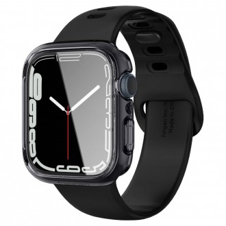Itin tvirtas skaidrus dėklas "Spigen Ultra Hybrid" laikrodžiui Apple Watch 7 / 8 / 9 (45 MM)