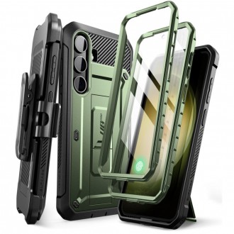 Žalias itin tvirtas dviejų dalių dėklas "Supcase Unicorn Beetle Pro 2-SET" telefonui Samsung Galaxy S24 