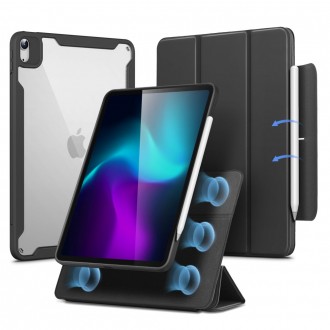 Juodas atverčiamas dėklas "ESR Rebound Hybrid" skirtas iPad Air 10.9 4 / 5 / 2020-2022 / 11 6 / 2024 