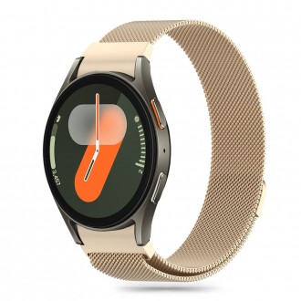 Starlight spalvos apyrankė "Tech-Protect Milaneseband" laikrodžiui Samsung Galaxy Watch 4 / 5 / 5 PRO / 6 / 7 / FE