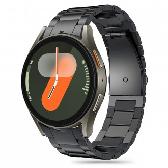 Juodos spalvos apyrankė "Tech-Protect Stainless" laikrodžiui Samsung Galaxy Watch 4 / 5 / 5 PRO / 6 / 7 / FE