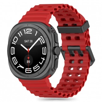 Raudonos spalvos apyrankė "Tech-Protect Iconband Pro" laikrodžiui Samsung Galaxy Watch Ultra (47 MM) 