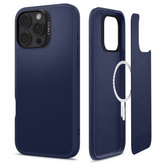 Mėlynas išskirtinio dizaino matinis dėklas "Spigen Cyrill Kajuk Mag Magsafe" telefonui Apple iPhone 16 Pro Max