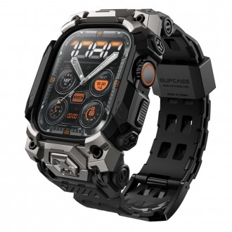 Juodos spalvos laikrodžio dėklas/apyrankė "Supcase UB Ore" laikrodžiui Apple Watch Ultra 1 / 2 (49 MM)