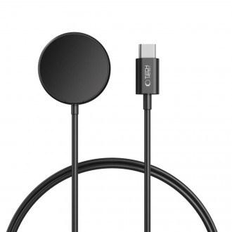 Juodas laikrodžio  įkroviklis "Tech-Protect MC03 Ultraboost Magnetic Charging TYPE-C" (100cm.) skirtas Samsung Watch