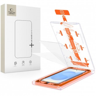 Apsauginis stikliukas (2vnt.) su montavymo rėmeliu "Tech-Protect Quick Set+" telefonui Samsung Galaxy S25 