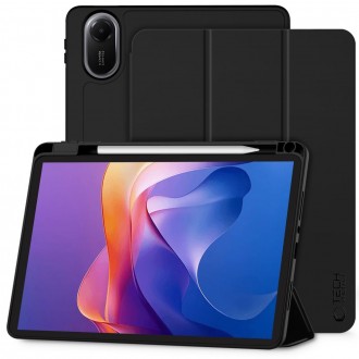 Juodas atverčiamas dėklas "Tech-Protect SC Pen" planšetei Xiaomi Redmi Pad 2 11.0