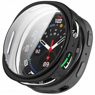 Juodas dėklas "Tech-Protect Defense" laikrodžiui Samsung Galaxy Watch 8 (40 MM)