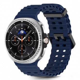 Mėlynos spalvos apyrankė "Tech-Protect Iconband Pro" laikrodžiui Samsung Galaxy Watch 8 / Classic (40 / 44 / 46 MM)