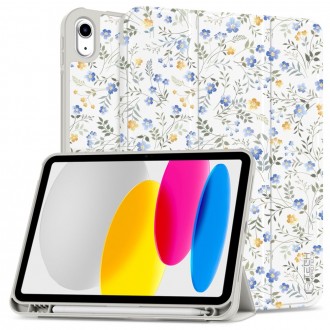 Gėlėtas atverčiamas dėklas "Tech-Protect SC Pen" planšetei Apple iPad 10.9” 10 / 2022 / 11” 11 / 2025