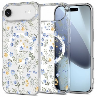Skaidrus gėlėtas dėklas "Tech-Protect Flexair Magsafe Spring Flower" telefonui Apple iPhone Air