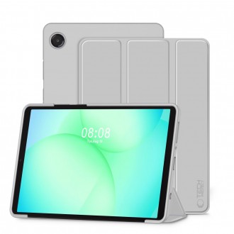Pilkas atverčiamas dėklas ''Tech-Protect Smartcase'' planšetei Samsung Galaxy Tab A9 / A11 8.7 X110 / X115 / X133 / X135 