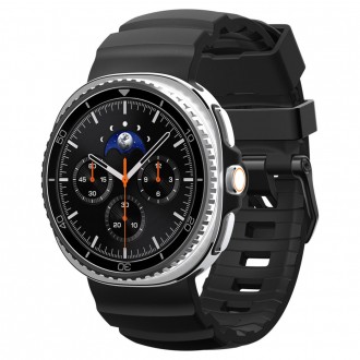 Juodas dirželis "Spigen WBS2 Band" laikrodžiui Samsung Galaxy Watch 8 / Classic (40 / 44 / 46 MM)