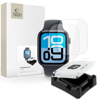 Hidrogelinė plėvelė "Tech-Protect supreme set+" (2 vnt.) laikrodžiui Apple Watch 4 / 5 / 6 / SE 1 / 2 / 3 (44 MM) 