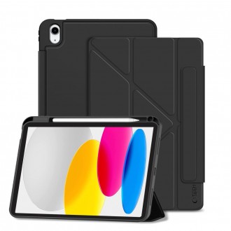 Juodas atverčiamas dėklas Tech-Protect SC Pen planšetei Apple iPad AIR 13” 1 / 2 / 3 / 2024-2026