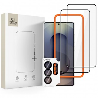Apsauginis grūdintas stiklas Tech-Protect Easy Set+ 3 - pack telefonui Samsung Galaxy S26 ULTRA