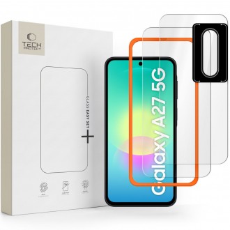 Apsauginis grūdintas stiklas Tech-Protect Easy Set+ 3 - pack telefonui Samsung Galaxy A27 5G