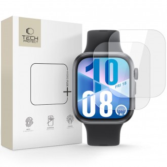 Apsauginė plėvelė Tech-Protect Glass Hydro Flex+ (2-vnt.) laikrodžiui Huawei Watch FIT 3 / 4