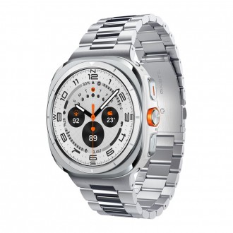 Sidabro spalvos apyrankė Spigen Modern Fit Band laikrodžiui Samsung Galaxy Watch ULTRA 1 / 2 2024-2026 (47 MM)