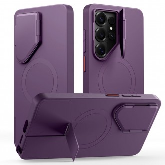 Tvirtas dėklas su kameros apsauga "Tech-Protect Kevlar Aura MagSafe" telefonui Samsung Galaxy S26 ULTRA VIOLET