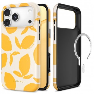 Spalvotas dėklas "Tech-Protect Lamano Magsafe Lemon Haze" telefonui Apple Iphone 17 PRO / 18 PRO