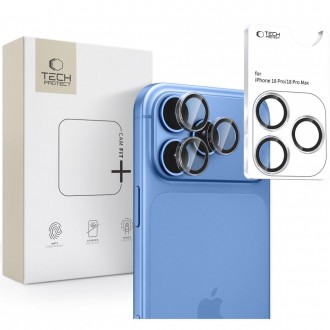 Skaidrus stikliukas kamerai TECH-PROTECT CAMRING FIT+ telefonui Apple IPhone 18 PRO / MAX